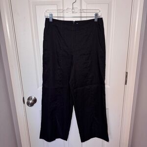 Vince Linen Blend Crop Wide Leg Pants